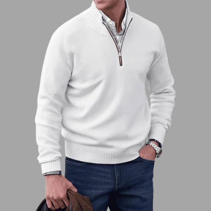 Francis™ | Cashmere Sweater With Zip Closure