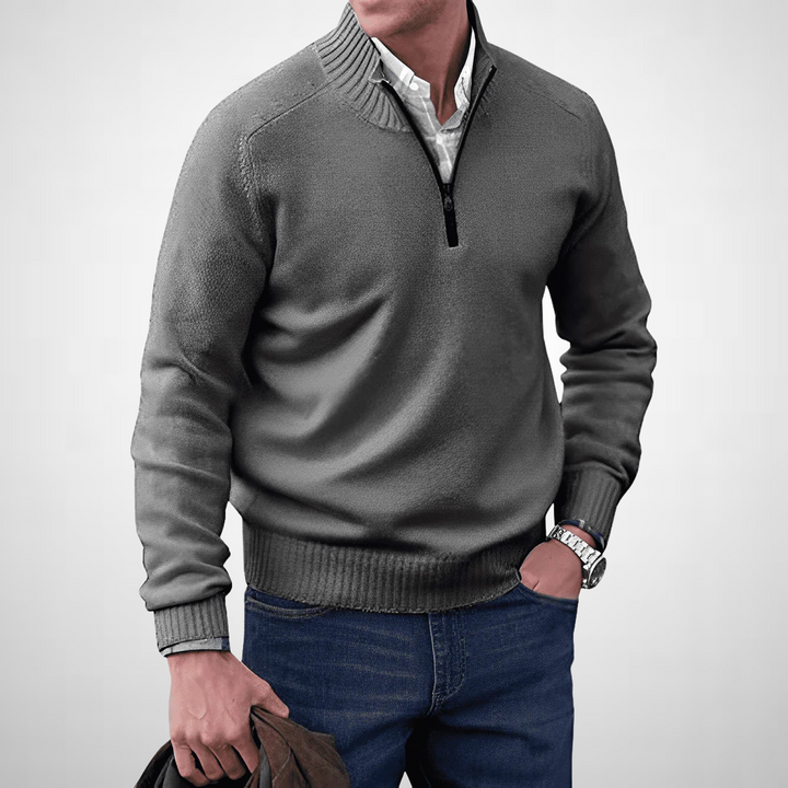 Francis™ | Cashmere Sweater With Zip Closure