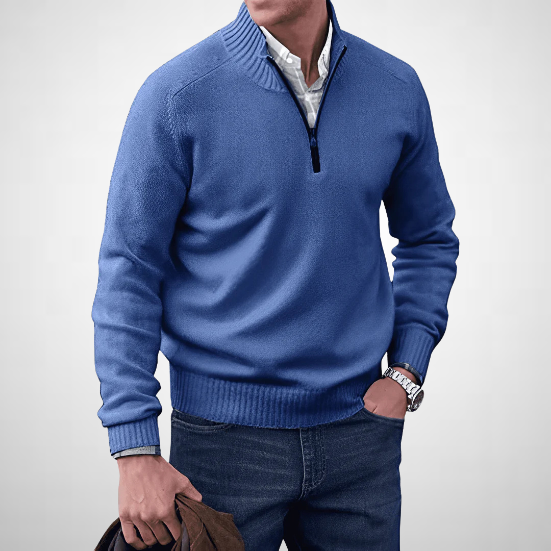 Francis™ | Cashmere Sweater With Zip Closure