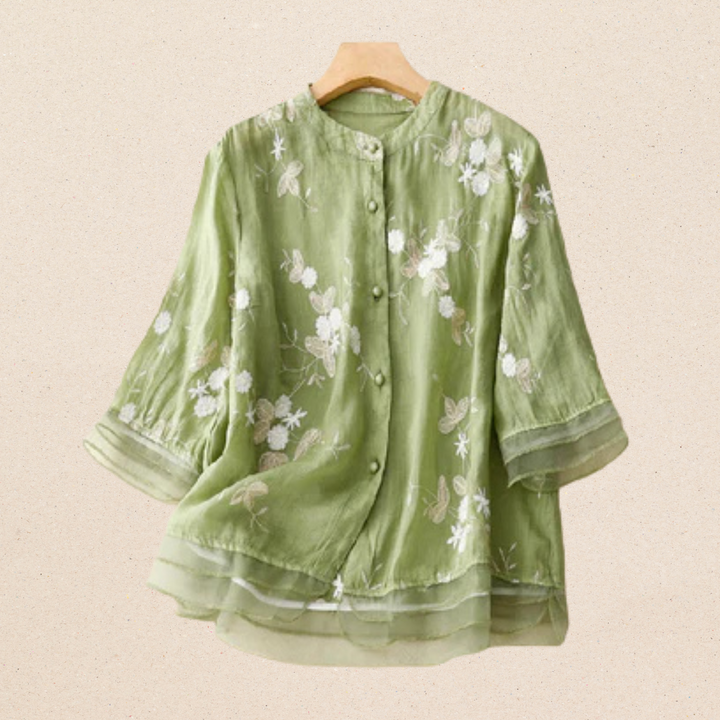 Eloise™ | Elegant Embroidered Blouse