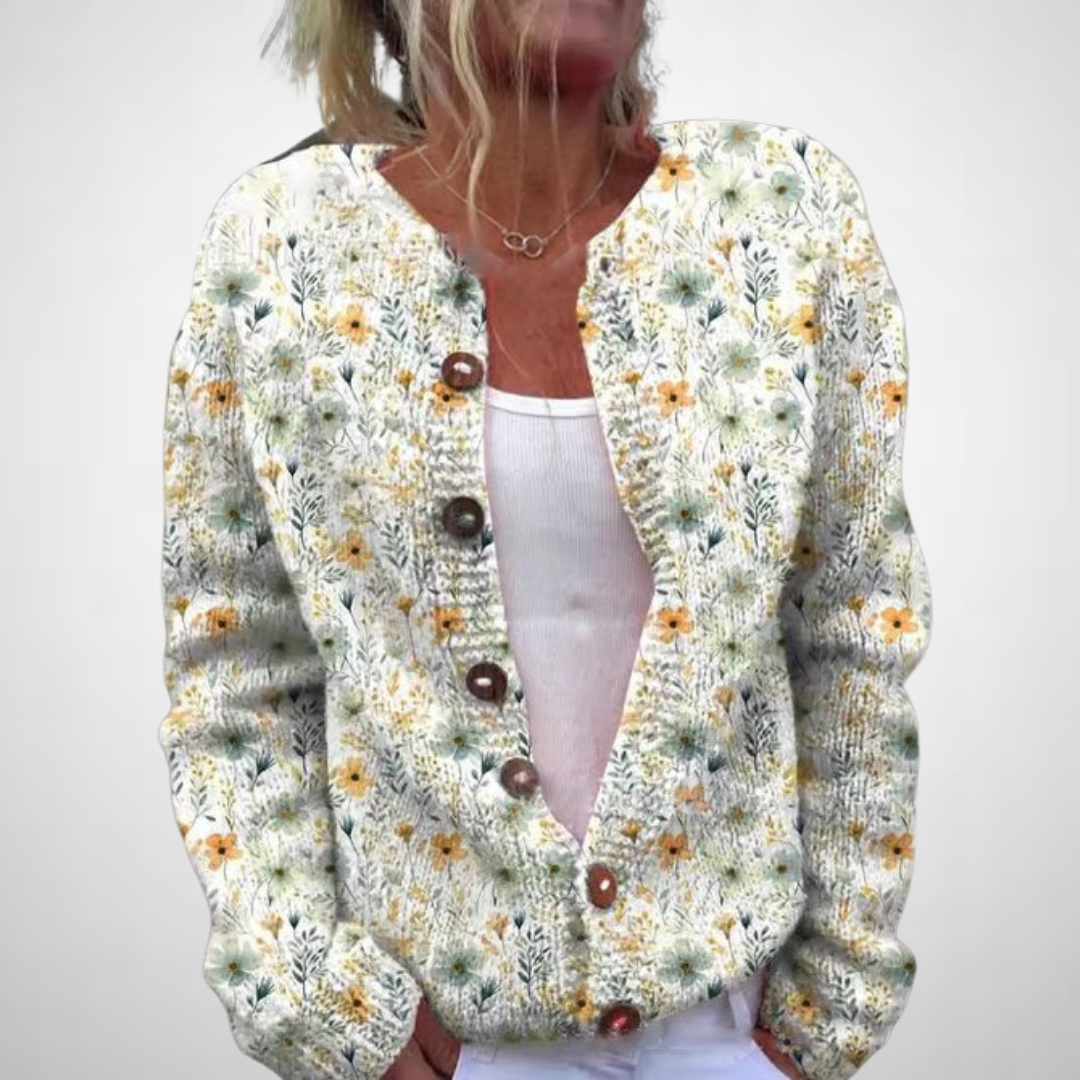 Alda™ | Floral Pattern Cardigan