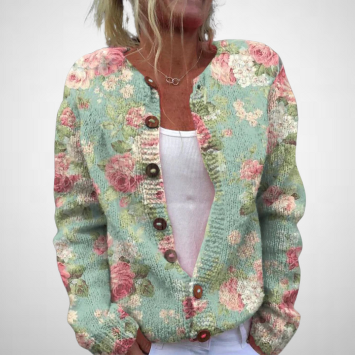 Alda™ | Floral Pattern Cardigan