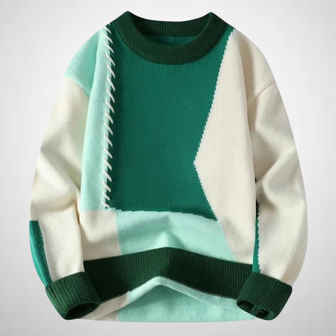 Luca™ | Sweater with Patchwork