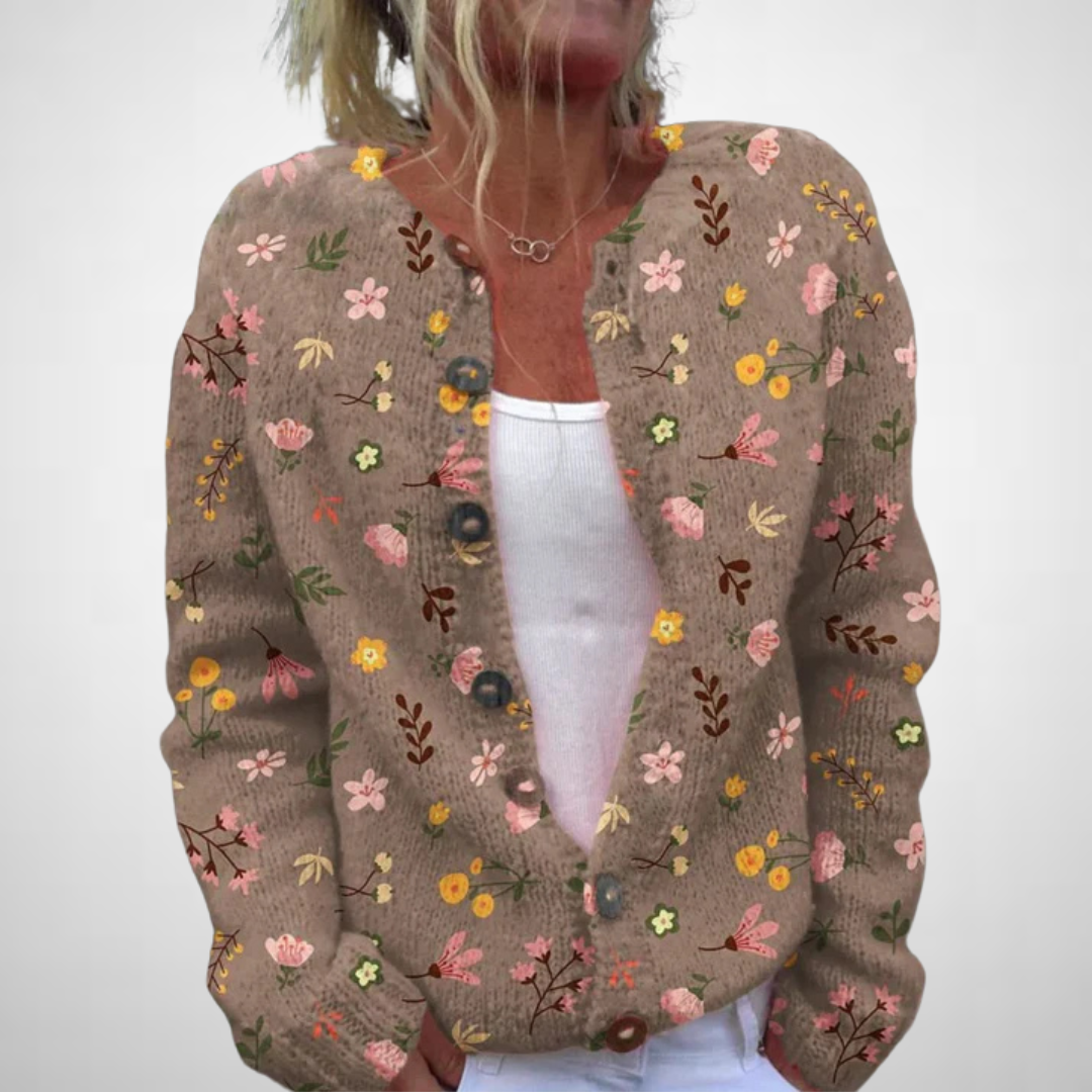 Alda™ | Floral Pattern Cardigan