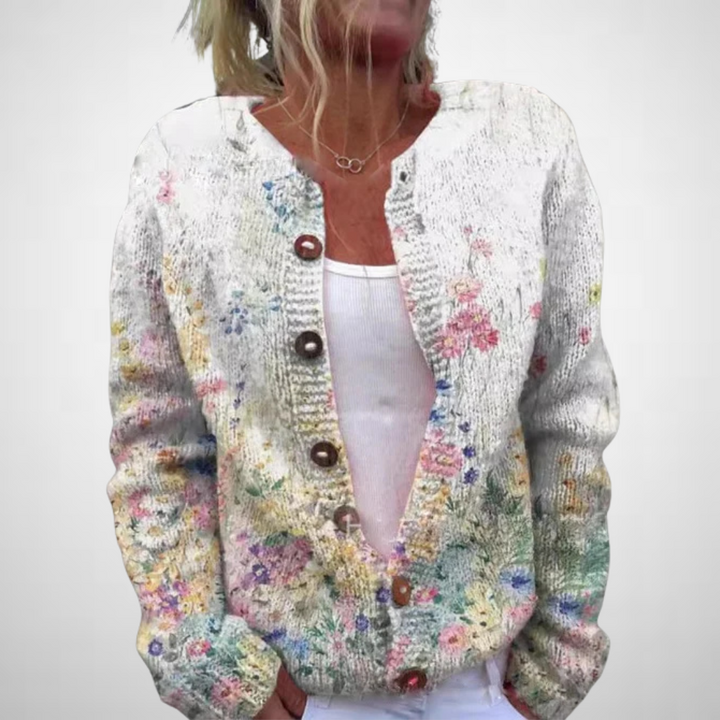 Alda™ | Floral Pattern Cardigan