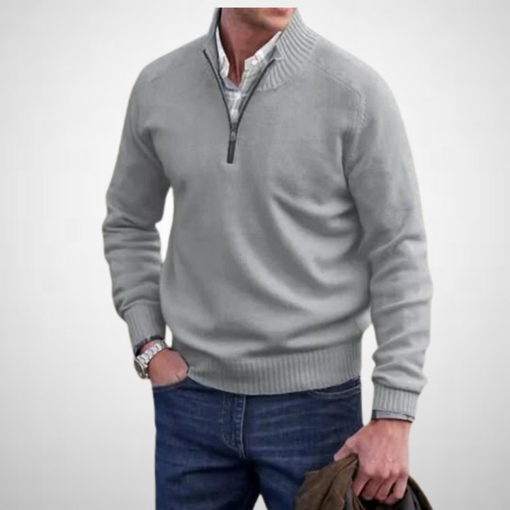 Francis™ | Cashmere Sweater With Zip Closure