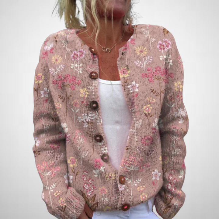 Alda™ | Floral Pattern Cardigan