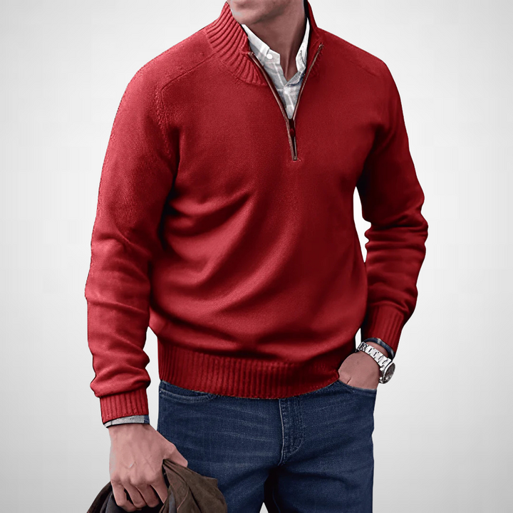 Francis™ | Cashmere Sweater With Zip Closure