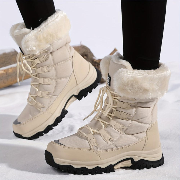 Waterproof Snow Boots With Synthetic Fur